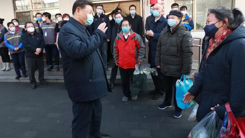 China: Presidente Xi Jinping aparece en público con mascarilla por el coronavirus
