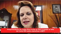 Ana Helena Chac&oacute;n, vicepresidenta de Costa Rica. Video: Am&eacute;rica Noticias