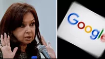 Cristina Fernández y Google. Foto: AFP / Video: teleSUR tv