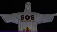 Cristo Redentor de Brasil se ilumina en solidaridad con Venezuela