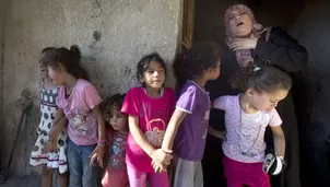 hed Baker, 11, Muhammed Baker, 11, Zakaria Baker, 10, and Ismail Baker, 9. (Foto: AFP)