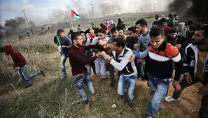 Palestinos protestan contra decisión de Trump sobre Jerusalén. Foto: EFE