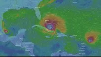 Cuba en la ruta del huracán Irma. Captura: Windy.com