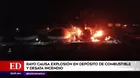 Cuba: Rayo causa explosión en depósito de combustible y desata incendio