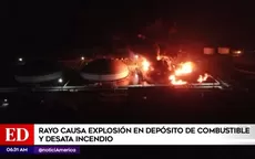 Cuba: Rayo causa explosión en depósito de combustible y desata incendio - Noticias de madre-familia