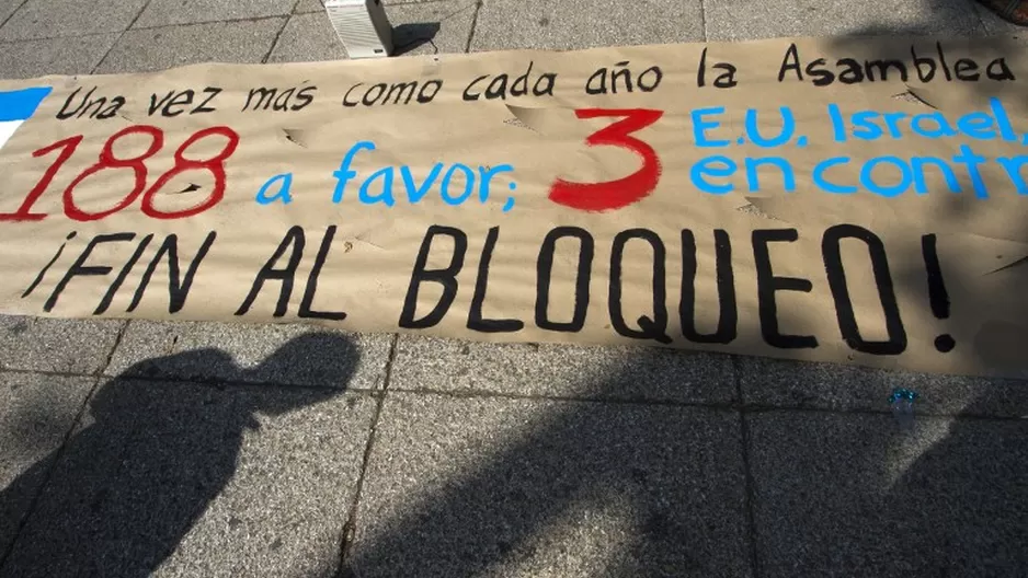 Protesta en la embajada de Estados Unidos. (V&iacute;a: AFP)