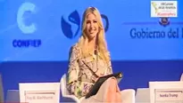 Ivanka Trump en Lima. Foto: captura de TV