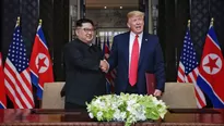 Donald Trump y Kim Jong-un. Canal N / Foto: EFE