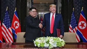 Donald Trump y Kim Jong-un. Canal N / Foto: EFE