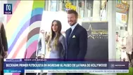 David Beckham: Primer futbolista en ingresar al Paseo de la Fama de Hollywood