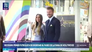 El exfutbolista inglés estuvo acompañado por su esposa Victoria Beckham, sus hijos y el actor Tom Cruise durante la ceremonia en Los Ángeles./ Video: Canal N