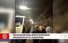Decenas de pasajeros quedaron atrapados en Eurotúnel - Noticias de agua