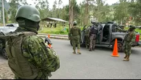 Ejército ecuatoriano desplegado por estado de excepción. Foto: AFP. Video: Canal N