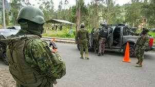 Ejército ecuatoriano desplegado por estado de excepción. Foto: AFP. Video: Canal N