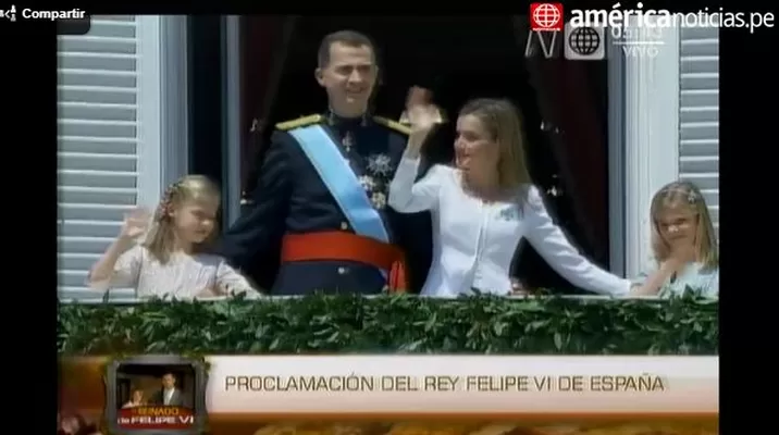 Desde España: El 'balconazo' de los nuevos reyes Felipe VI y Letizia Desde España: El 'balconazo' de los nuevos reyes Felipe VI y Letizia