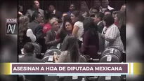 Diputada mexicana se enteró que mataron a su hija. Foto: captura de TV