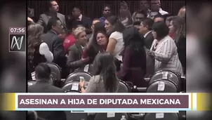 Diputada mexicana se enteró que mataron a su hija. Foto: captura de TV