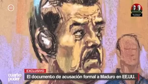 Nicolás Maduro enfrenta juicio en EE.UU.por narcotráfico. La acusación incluye testimonios de su entorno y documentos que lo vinculan con envíos de droga desde Venezuela. Video: Cuarto Poder