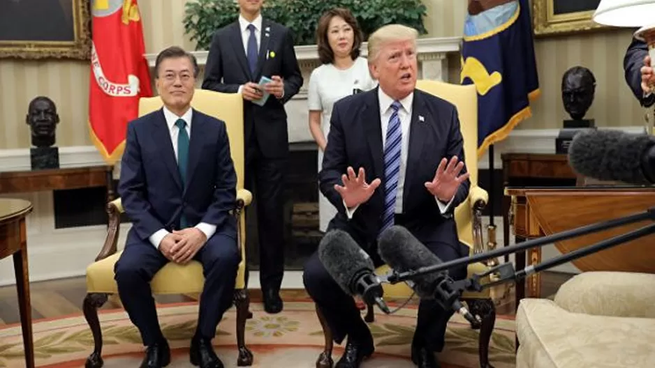 Moon Jae-in y Donald Trump. Foto: Difusión