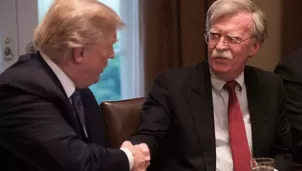 Donald Trump despide a John Bolton, su asesor de Seguridad Nacional. Foto: AFP/Video: Canal N