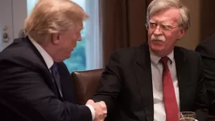 Donald Trump despide a John Bolton, su asesor de Seguridad Nacional. Foto: AFP/Video: Canal N