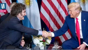 Donald Trump invitó a Javier Milei a la Casa Blanca tras reunión. Foto y video: Canal N