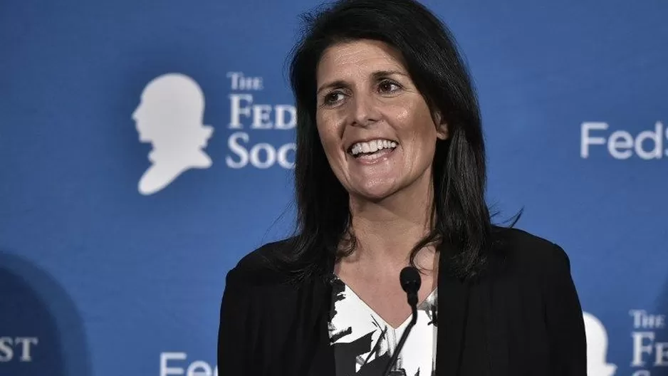  Nikki Haley, futura embajadora de Estados Unidos ante la ONU.