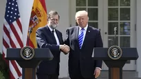 Donald Trump y Mariano Rajoy se reunieron en Washington. Video: AFP.