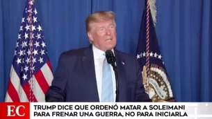 Donald Trump, presidente de Estados Unidos. Foto y video: América Noticias