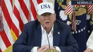 El presidente Donald Trump llegó a Texas tras las inundaciones que dejaron 120 muertos y 170 desaparecidos. Video: Canal N