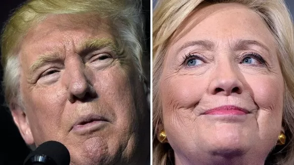 Donald Trump y Hillary Clinton (Vía: AFP)