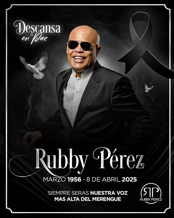 El merenguero Rubby Pérez fue una de las víctimas mortales de la tragedia / Instagram El merenguero Rubby Pérez fue una de las víctimas mortales de la tragedia / Instagram