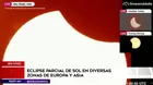 Eclipse parcial de sol en diversas zonas de Europa y Asia