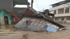 Las calles han desaparecido producto de las inundaciones en la provincia de Esmeralda en Ecuador. / Video: Canal N