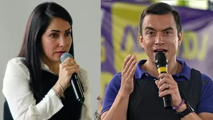 Candidatos en Ecuador, Luisa González y Daniel Noboa - Foto: AFP - Video: América Noticias