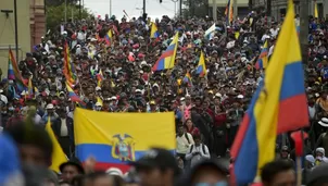 Ecuador: miles de indígenas marchan contra alza de precios de los combustibles. Foto: AFP/Video: Canal N