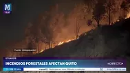 Ecuador: reportan 9 incendios forestales en la ciudad de Quito