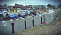 Muro que construye Ecuador en frontera con el Perú. Foto: El Universo