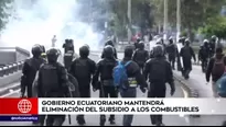 Ecuador: transportistas cesan paro tras disturbios por alza de combustibles. Foto y video: América Noticias