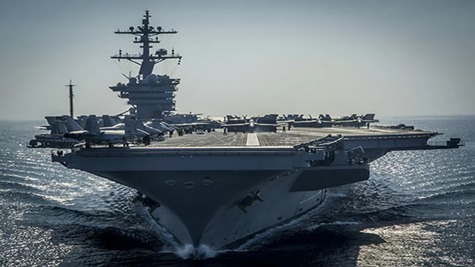 Portaviones 'USS Carl Vinson'. Foto: AFP / US Navy / MC2 Scott Fenaroli