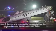 EE.UU.: avión choca con camión y deja dos muertos en Nueva York