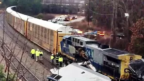 EE.UU.: dos muertos y más de cien heridos por choque de trenes. Video: AFP