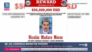 EEUU confisca más de US$ 700 millones a Nicolás Maduro