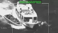 EE.UU hundió un barco que estaría ligado a una banda criminal