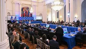 La Organización de los Estados Americanos (OEA) en una sesión especial de la Asamblea General en su sede en Washington DC, Estados Unidos. Foto: AFP. Video. Canal N