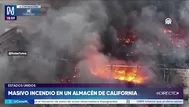 EE.UU.: masivo incendio en almacén de California