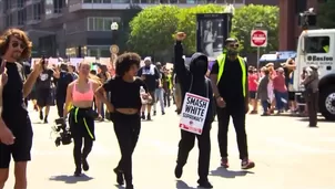 Miles protestan contra racismo en Boston. Video: AFP