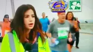 EE.UU.: Participante de carrera dio nalgada a reportera en vivo y lo suspendieron de por vida