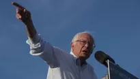 Bernie Sanders promete combatir a Donald Trump (Vía: AFP)