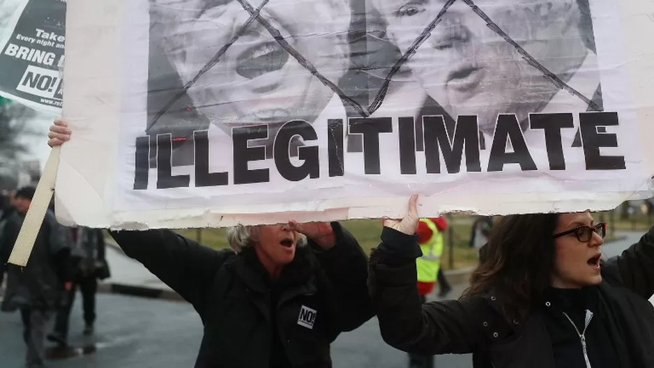 Protestas contra Trump. Foto: AFP